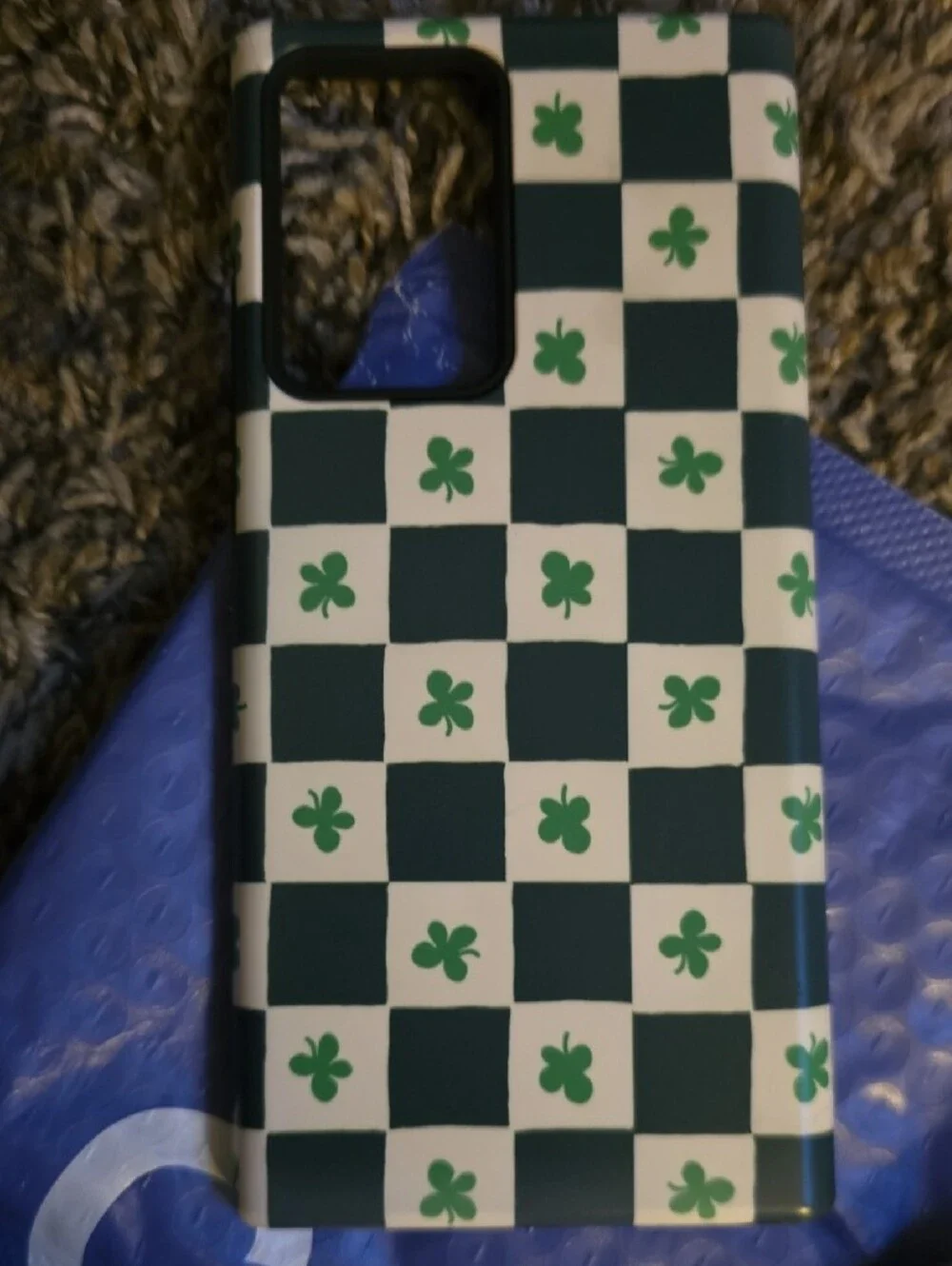 Casely Phone Case Set - Green Checkerboard & Cream Skull Designs
